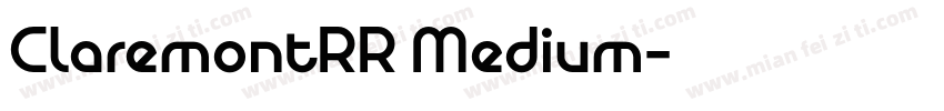ClaremontRR Medium字体转换